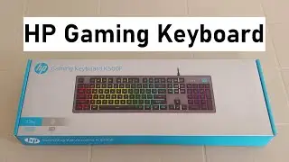 HP K500F Backlit Membrane Wired Gaming Keyboard | Review | Unboxing