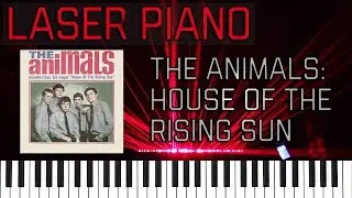 The Animals - House of The Rising Sun - Played In Lasers (MIDI Laser Piano)