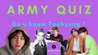#BTSARMY Quiz [ V edition ] #ARMYQUIZ #BTSV #V #TAEHYUNG