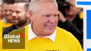 Ontario election: Ford says on hot mic he was “100% happy” Trump won before tariffs