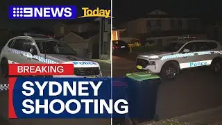 Gun shots fired into western Sydney home | 9 News Australia