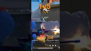 1VS5 Clutch With💫 Awm ⚡⚡. #freefire #shorts
