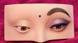 Quick and easy eye makeup for beginners 😱😍  cut crease eye makeup tutorial #eyemakeup