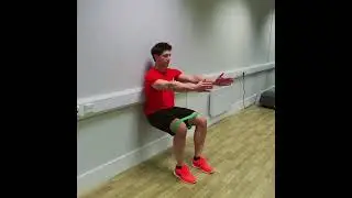 Isometric Loop Band Wall Squat