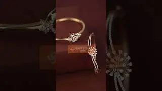 Make a bold and beautiful statement with our elegant #gold #diamond #kada
