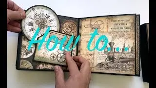 How To Make A 6x6 Deluxe Album - CS Get Crafty Stamperia Voyages Fantastiques Workshop