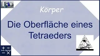 Oberfläche eines Tetraeders