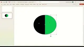 How to split a circle on Powerpoint?