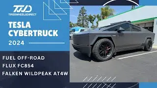 22x9.5 Fuel FC854 Wheels + LT285/55R22 Falkens | Cybertruck Ready