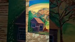 sunrise canvas painting #shorts #painting