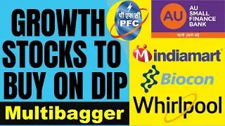5 Growth Stocks - Whirlpool │Biocon│AU Small Finance Bank│Power Finance Corporation│IndiaMart.
