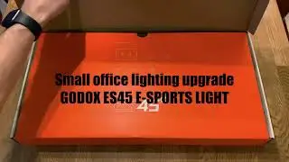 Key light for small office. Unboxing Godox ES45 E-Sports LED Light key light
