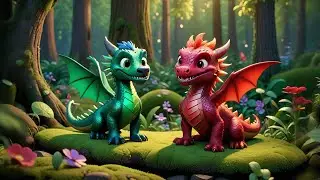 Six Little Dragons Fly and Roar | Dragon Song for Kids | Counting Rhymes and Fantasy Creature Songs
