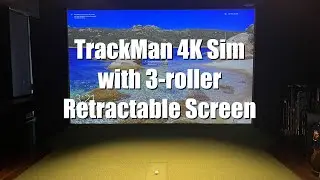 TrackMan, BenQ LK953ST, and retractable impact screen studio - client studio walkthrough