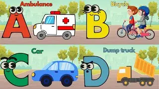 ABC Adventures with Vehicles | Alphabet Song for Kids | SiSi Kids TV