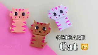 Paper Cat | Easy Origami Cat | Origami Cat Tutorial | How to Make a Paper Cat