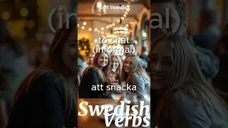 att snacka / to chat , talk (informal) 🇸🇪 Swedish Verb Forms #svenska #swedish #swedishverbs