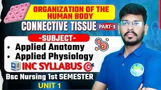 B.Sc Nursing 1st Semester (L-25) | Connective Tissue (Part-3) Explained | Anatomy & Physiology