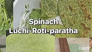 Spinach Luchi -Paratha -Roti Recipe/Healthy spinach recipe 