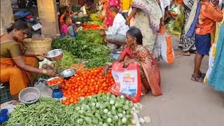 Vegetable market in Kurnool Andhra pradesh 😊
