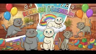 Pisi Pisi Pisiler ile Renkleri ve Şekilleri &Ouml;ğreniyoruz | Eğitici &Ccedil;ocuk Şarkısı
