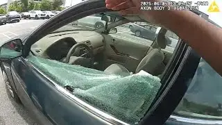 Kids rescued from hot car at Cumberland video | Bodycam video