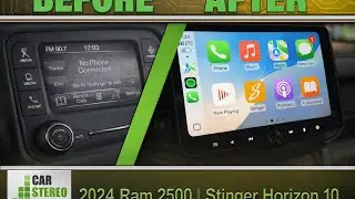 2024 RAM 2500 Tradesman | Stinger Horizon 10 | Apple CarPlay + Android Auto | HD Reverse Camera