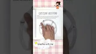 Croissant Breathing Technique For Kids | Trace Along Mindfulness For Calm #calmtime