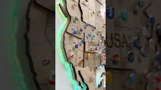 3D WOODEN WORLD MAP TERRA LED 2.0 #worldmap #travel #homedecor #travellover