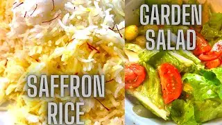 Saffron Rice | Garden Salad | Sid Station