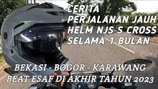 Tes Helm Njs S Cross Selama Satu Bulan Dalam Perjalanan Jauh - Helm Motovlog