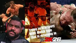 TRYING TO WIN IN EVERY MATCH TYPE RETURNING IN WWE 2K26 | Live