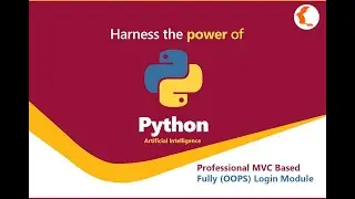 Python Tutorial [Full Course]. Advanced MVC pattern (Login module) development(Full OOPS). Part 36.