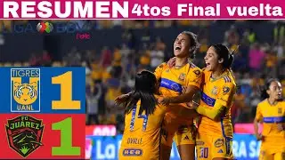 Tigres 1-1 FC Ju&aacute;rez, Las Amazonas avanzan a Semifinales / 4tos de Final vuelta