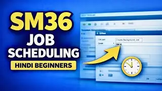 SM36 Background Job Scheduling in SAP Basis | Hindi Beginners