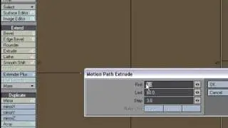 Motion Path Extrude Tutorial in NewTek's LightWave 3D
