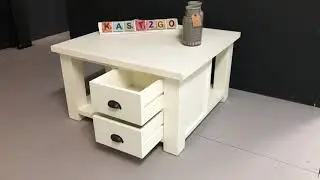 Salontafel Wit / Wit 80 x 80 | Kast2Go
