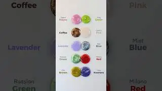 Color mixing magic! 🎨😍 Turning 10 vibrant colors into 5 stunning shades #colormixing #paintmixing