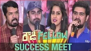 Rowdy Fellow Movie Success Meet - Nara Rohit, Vishakha Singh