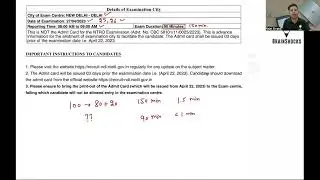 NTRO Technical Assistant & Aviator-II Re-Exam Date and Exam centre | Exam Duration Reduced