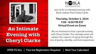 An Intimate Evening with Cheryl Clarke and Mary Anne Adams of ZAMI NOBLA