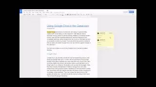 Google Drive in the Classroom