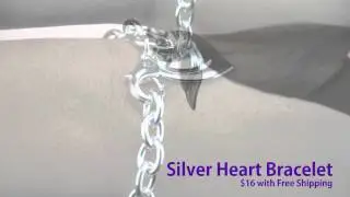 Silver Heart Bracelet - $16 with FREE Shipping