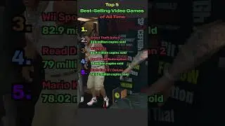 Best Selling Video Games Of All Time 🫨 #shorts #short #shortvideo #shortsfeed #shortsviral #gta
