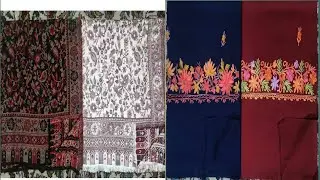 Latest Design Of Pure Kani and Wool Aari Work Stole || Kashmiri Original Stoles