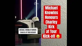 Michael Knowles Honours Charley Kirk at Tour Kick-off 😢