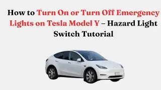 Как включить или выключить аварийную сигнализацию на Tesla Model 3 &mdash; руководство по расположению ...