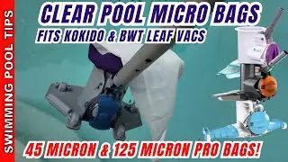 Прозрачные микромешки для бассейнов, подходящие для пылесосов Kokido и BTW | Мешки с размером яче...