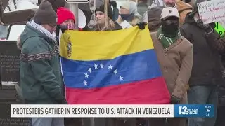Protestors gather in response to U.S. strike, capture in Venezuela