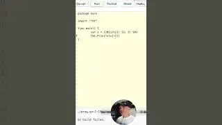 Read items in an array or slice in Go 